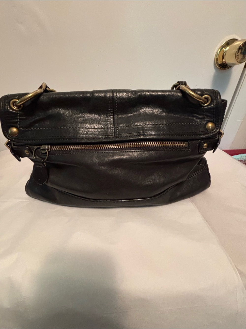 Coach Y2K Anniversary Legacy Leigh black Leather Satchel 11128 Vintage Leigh - Picture 4 of 16